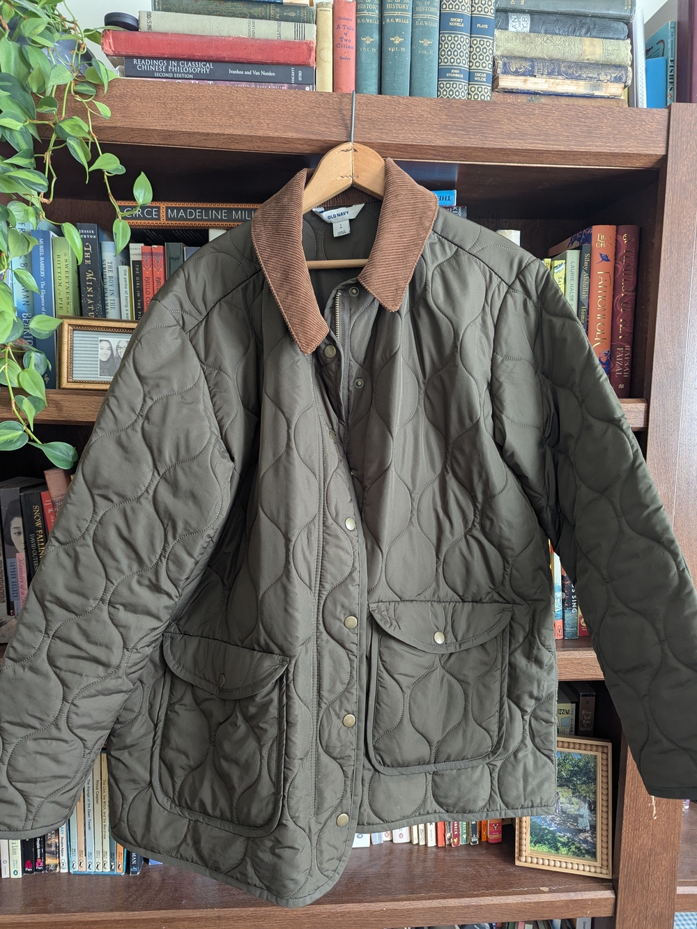 Olive Quilted Chore Jacket From Old Navy